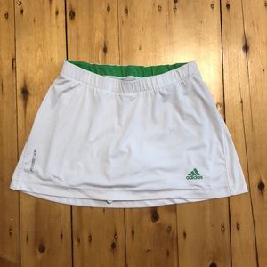 white adidas tennis skort